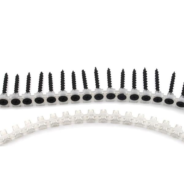 Plastic Strip Collated Black Phosphated Drywall Screw Nail For Installation