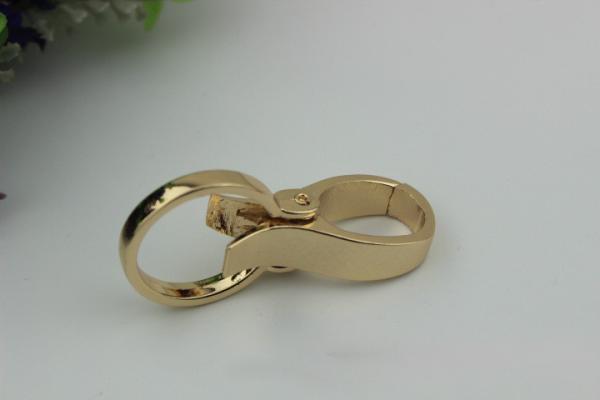 Galvanized accessories multi-color 1 inch metal round shape zinc plated snap hook for handbags