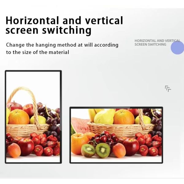 24-inch Wall Mount Digital Menu Board with RK3566 Android Platform for Restaurants and Cafes