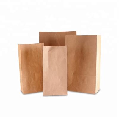 Custom Size 4LB 6LB SOS Paper Bags Recyclable Retail Kraft Paper Packing Bags