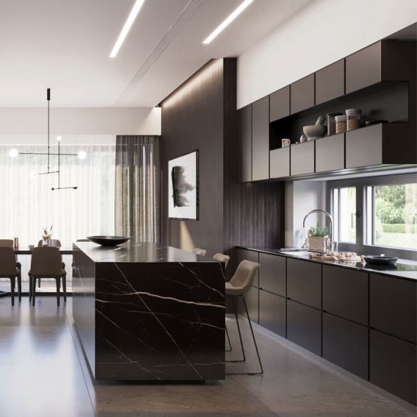 ODM E0 PVC Kitchen Cabinet Design