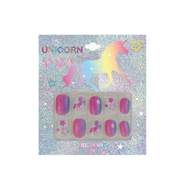 10 Pieces Short Children Press On Fake Nails For Girls Customizable