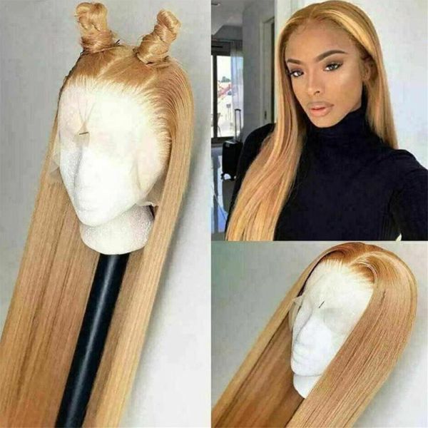European Hair 40inch Pre Plucked Cuticle Aligned Lace Frontal Human Hair Wigs