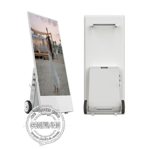 Киоск Signage цифров экрана касания батареи использующий энергию передвижной FHD LCD