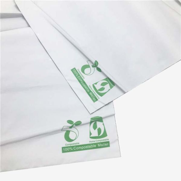 Tear Proof Biodegradable Plastic Bags , Compostable Self Adhesive Poly Recycle Mailer  Bag