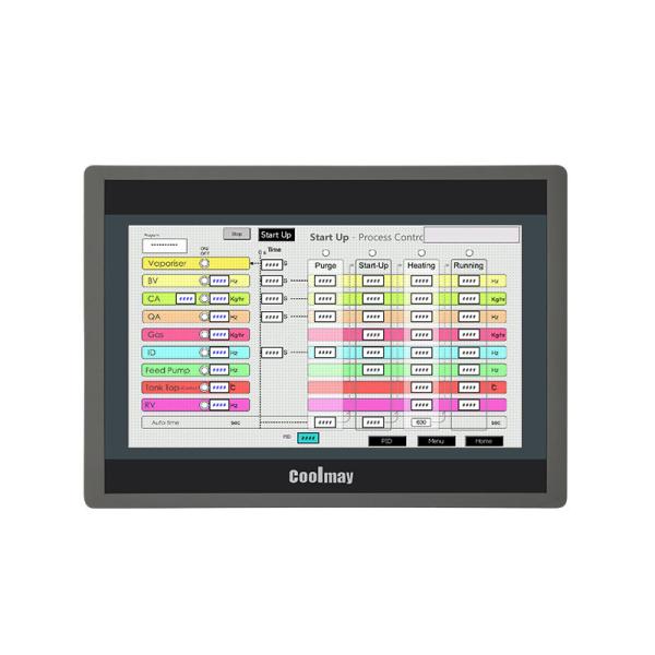 Coolmay 10' 10 pouces HMI écran tactile Modbus Tcp/Ip RS485 RS232 Ethernet HMI Panneau tactile HMI Affichage tactile