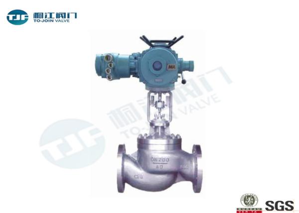 Electric Globe Stop Valve With Flange Ends ANSI 16.5 ASTM A216 Gr WCB