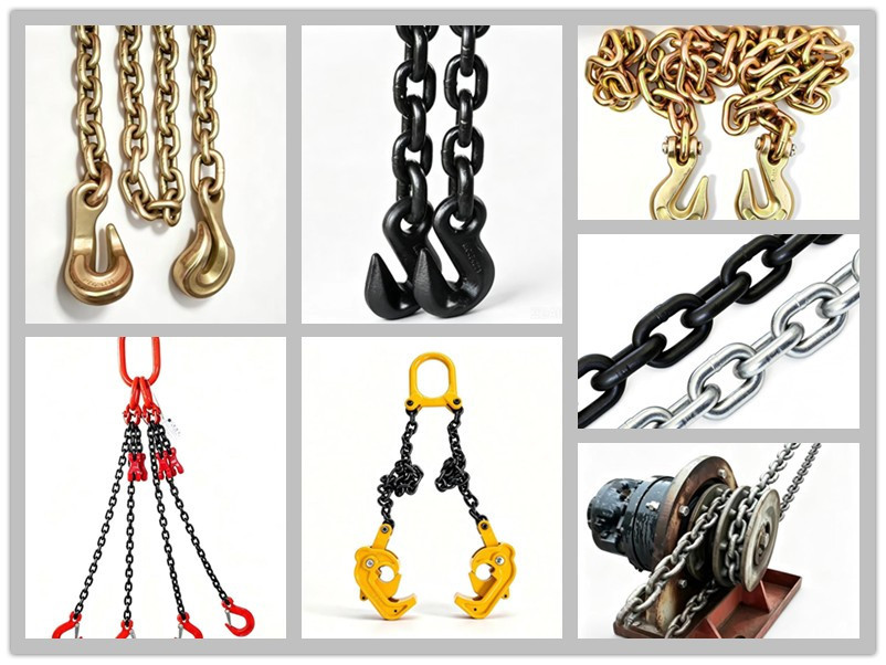 Black Oxide 13mm Lifting Chains Galvanized Lifting Chain Sling For Transport Rigging Alloyed Steel