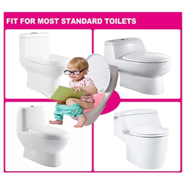 Simulation Baby Foldable Baby Toilet Seat With Cover , Folding Potty Seat
