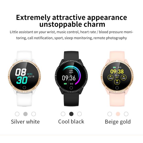 Blood Pressure Monitoring Sport Wristband 180mah Led Smartwatch