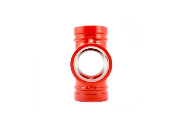 Medium Ductile Iron Coupling , Reducing Cross Pipe Fitting Shock Absorption