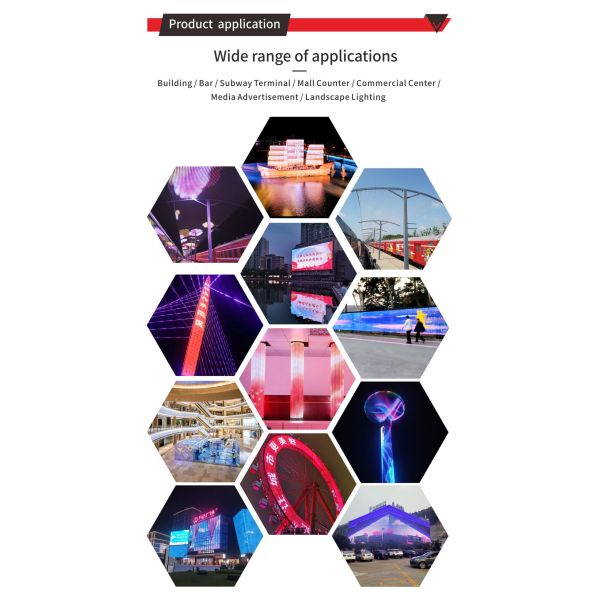 LED I-shaped screen high-density, high-definition outdoor waterproof LED I-shaped grid screen
