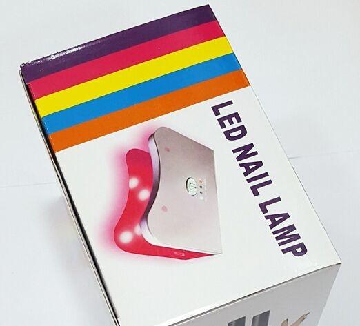 12w led nail lamp time set 30s 60s 90s pink black silver