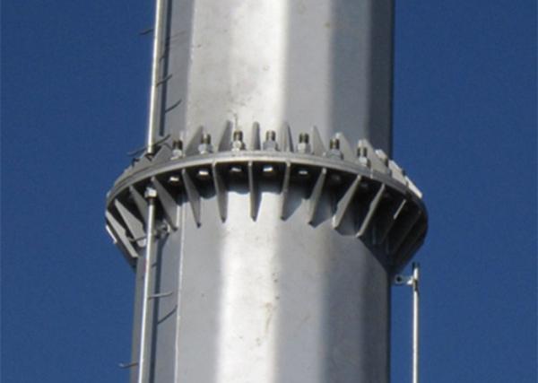 High Mast Steel Transmission Pole , Monopole Power Tower Steel Utility Pole