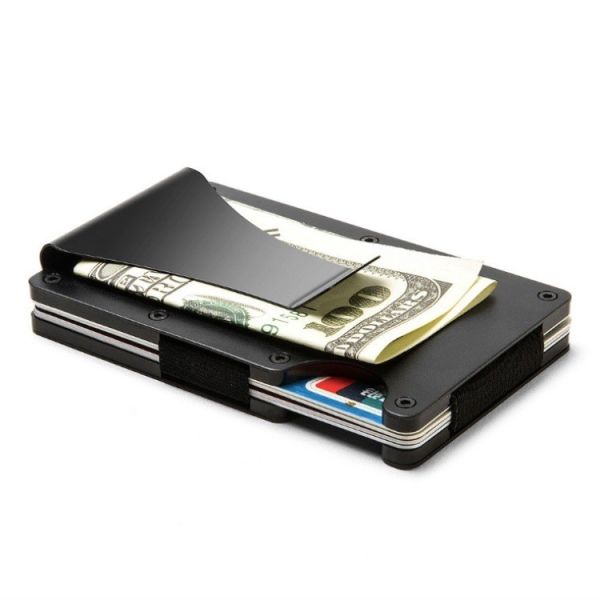 Reusable RFID Blocking Aluminium Card Holder/Smart Metal Slim Men Wallets/Minimalist Aluminum Wallet