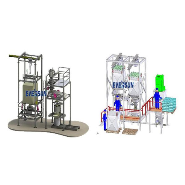 Углеродистая сталь 1000 кг оптовая сумка разгрузчик FIBC разгрузочная станция для удобрений для семян