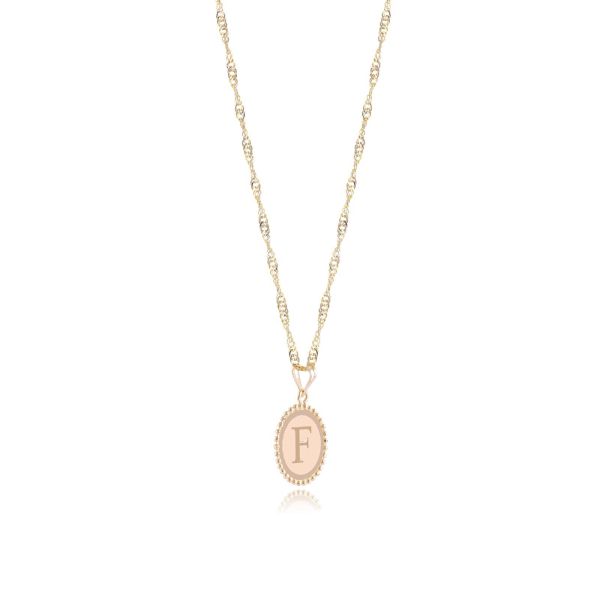 Oro de 18 caratos con collar de colgante