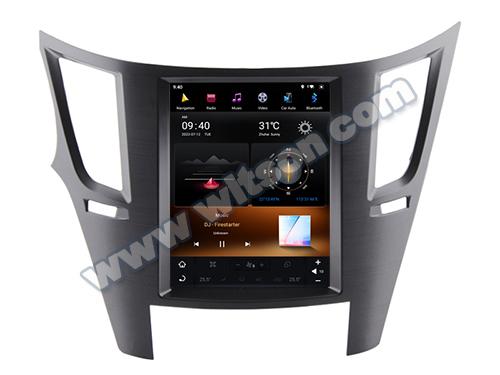 Pantalla Tesla vertical Android de 10.4 para Subaru Outback 4 Legacy 5 2009-2014, sistema multimedia estéreo para coche, GPS, reproductor Carplay