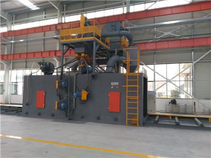 H Beam Roller Conveyor Shot Blasting Machine Roller Distance 800mm