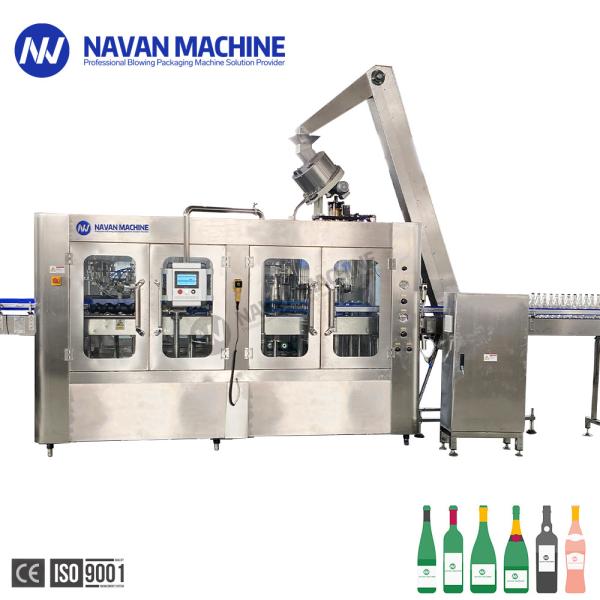 Monoblock Glass Bottle Soad Carbonated Liquor Washing Filling Capping Machine