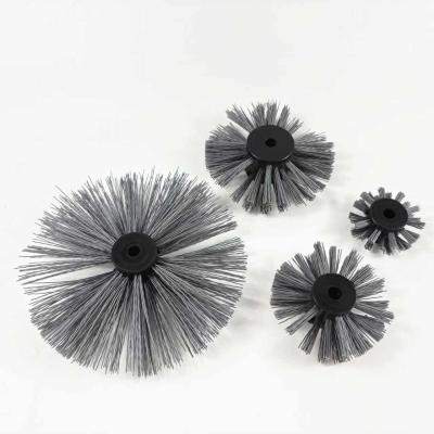 Pom Core Carbon Abrasive Nylon Pipe Coating Cleaning Brush For Plumbing Cleaning And Maintenance