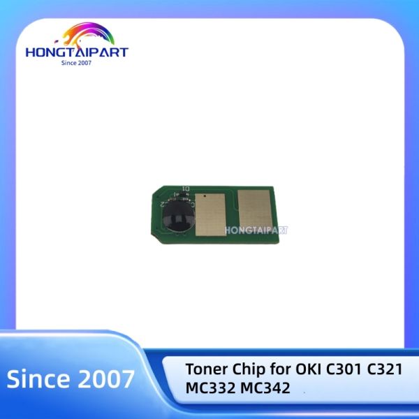 Toner Chip 44973546 for OKI C301 C321 MC332 MC342 Color Printer Chips Spare Parts Hongtaipart