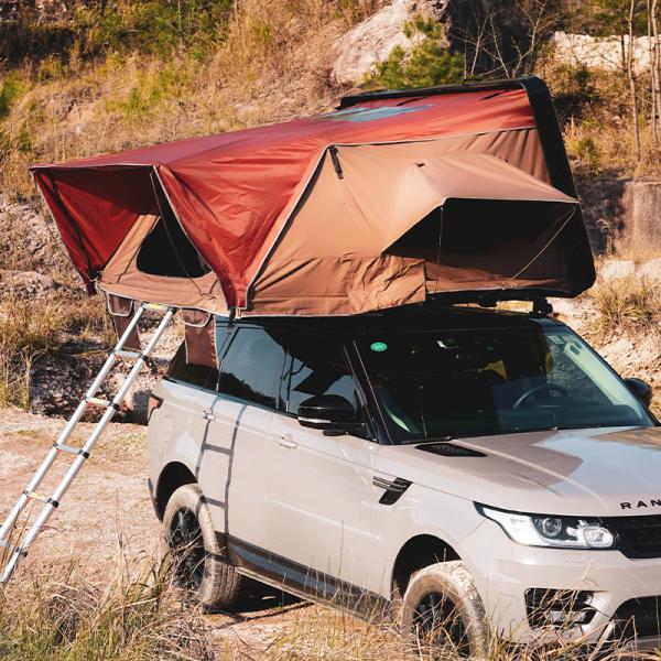ABS Fold Out Car Roof Tent 2000mm Waterproof Aluminum Frame