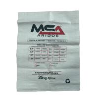 PP Woven Bag 100% Virgin PP 50 Kg Loading Laminated Fabric 75gsm For Chemical Granule Powder