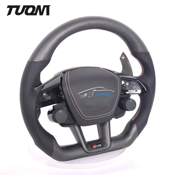 Leather Led Sport Audi Rs6 Carbon Steering Wheel Alcantara ODM