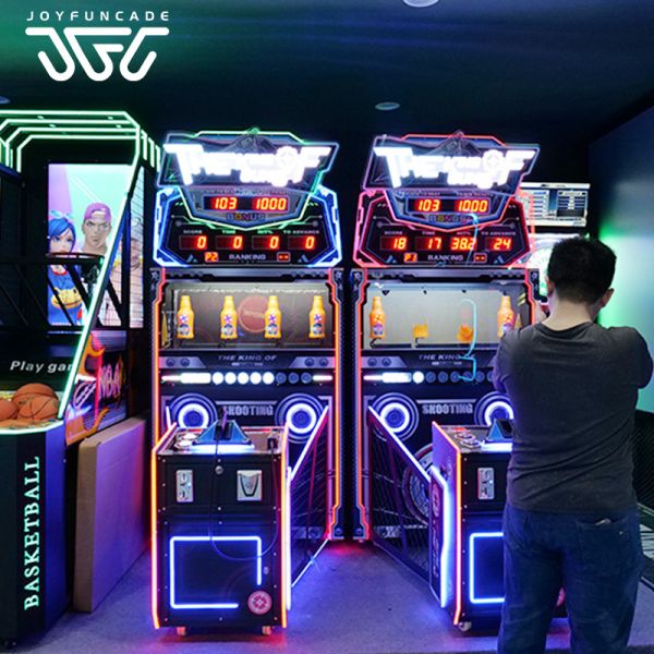 4-Player Gun Game King Shooting Arcade Machine Commercial Bottle Shooting Ticket Redemption Game Deluxe Bottle Shoot Arcade Simulator with 75-Inch Screen