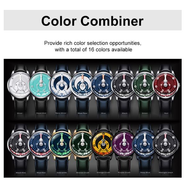 Men's Mechanical Watch With Sapphire Crystal | Leather Tourbillon