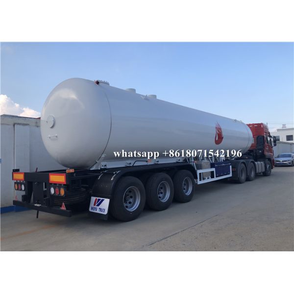 23 Tons Lpg Delivery Truck , Propane Transport Trailer 49.6CBM Capacity