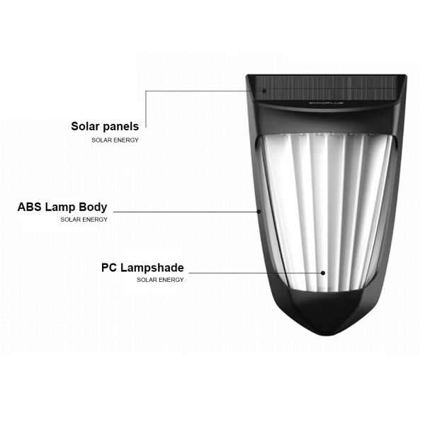10LED 800LM 1200MAH Outdoor Solar Garden Lamp IP64 Waterproof