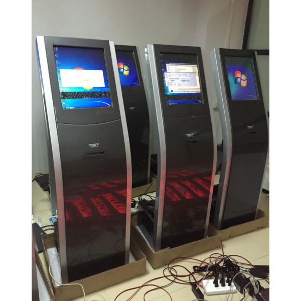 IR Electronic Queuing System Self Service Ticketing Kiosk For Banks Hospitals