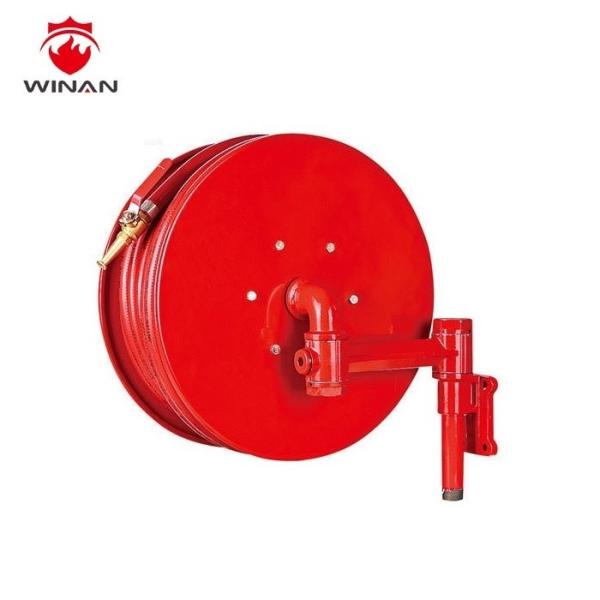 Red Canvas Fire Water Hose Reel With Storz Coupling 32mm Outside Dia.