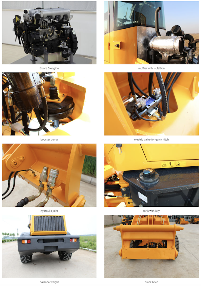 GET - KM15A Heavy Construction Machinery 1500kg Load Front Wheel Loader