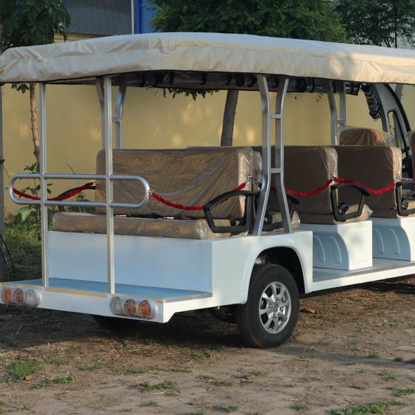 Carro de passeio elétrico de liga de alumínio 30 mph carro de golfe para turista 10 lugares