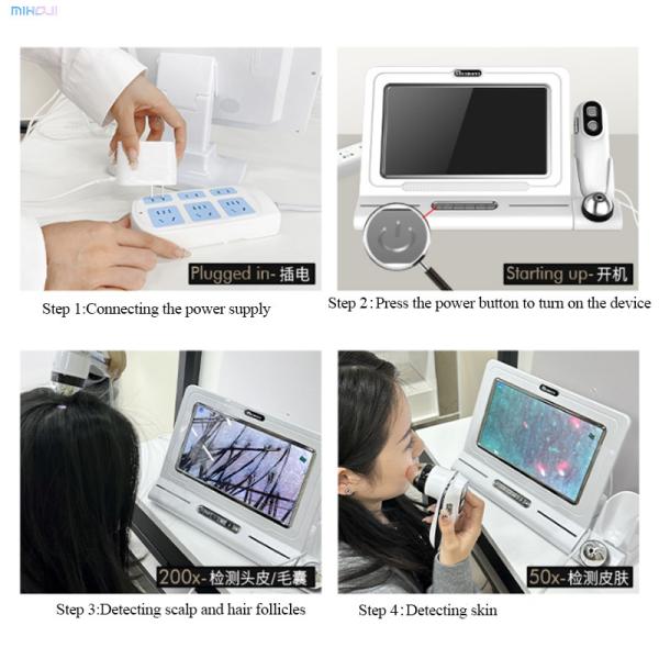Desktop Scalp Analysis Care Machine for Skin Hair and Follicle Analysis For Commercial