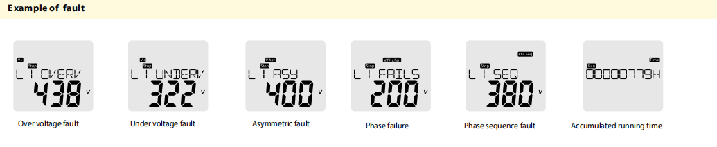 DV2-3SM240 LCD Phase Loss Phase Reversal Phase Asymmetry Voltage Protecter with Neutral