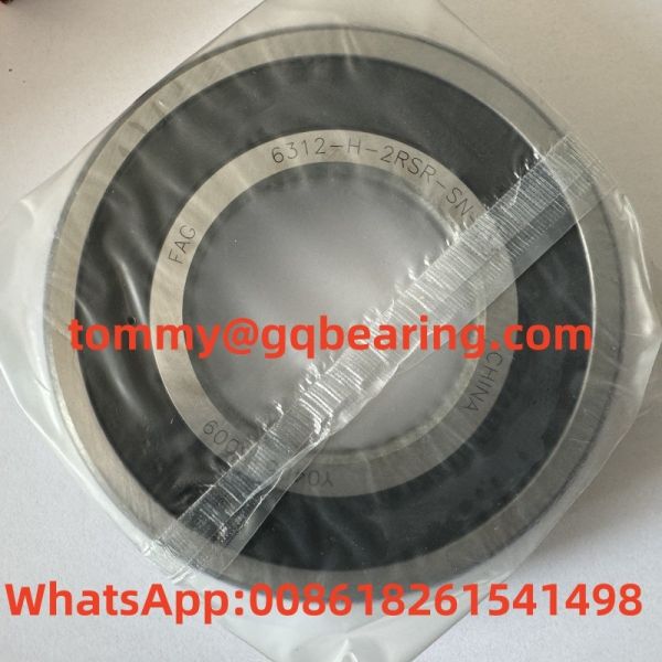 Steel Sheet Metal Cage FAG 6312-H-2RSR-SN-C3 Deep Groove Ball Bearing 60x130x31mm