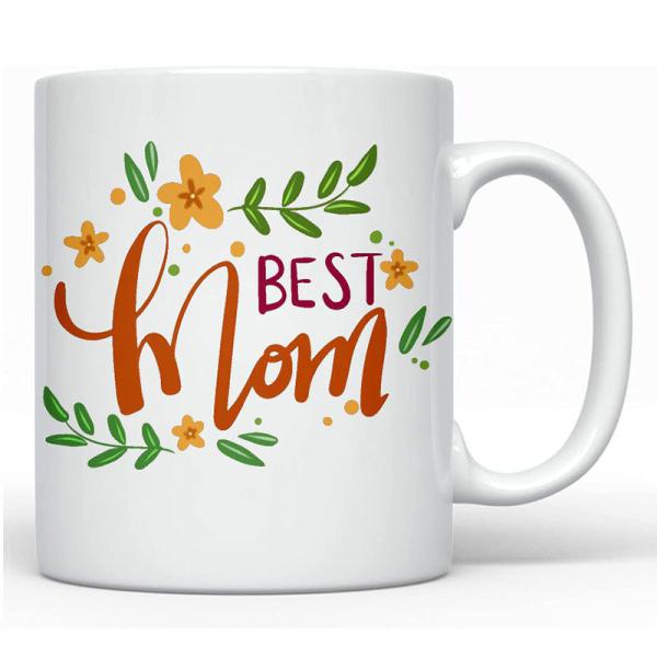 11 Oz Porcelain Ceramic Coffee Cups White Color With Custom Logo