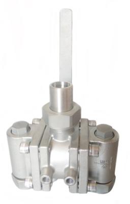 Cryogenic Three Way Ball Valve Stainless Steel With Burst Disk LNG/LOX/LN2/LAR