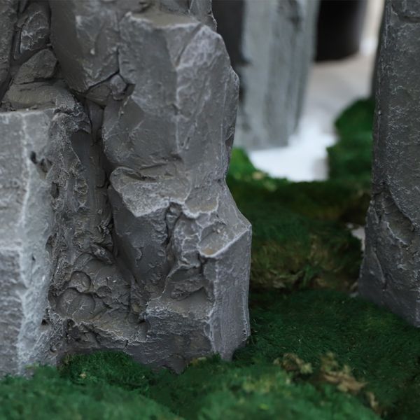 Камень микро- стеклоткани ландшафта GRC грубый скалистый делает орнаменты денег