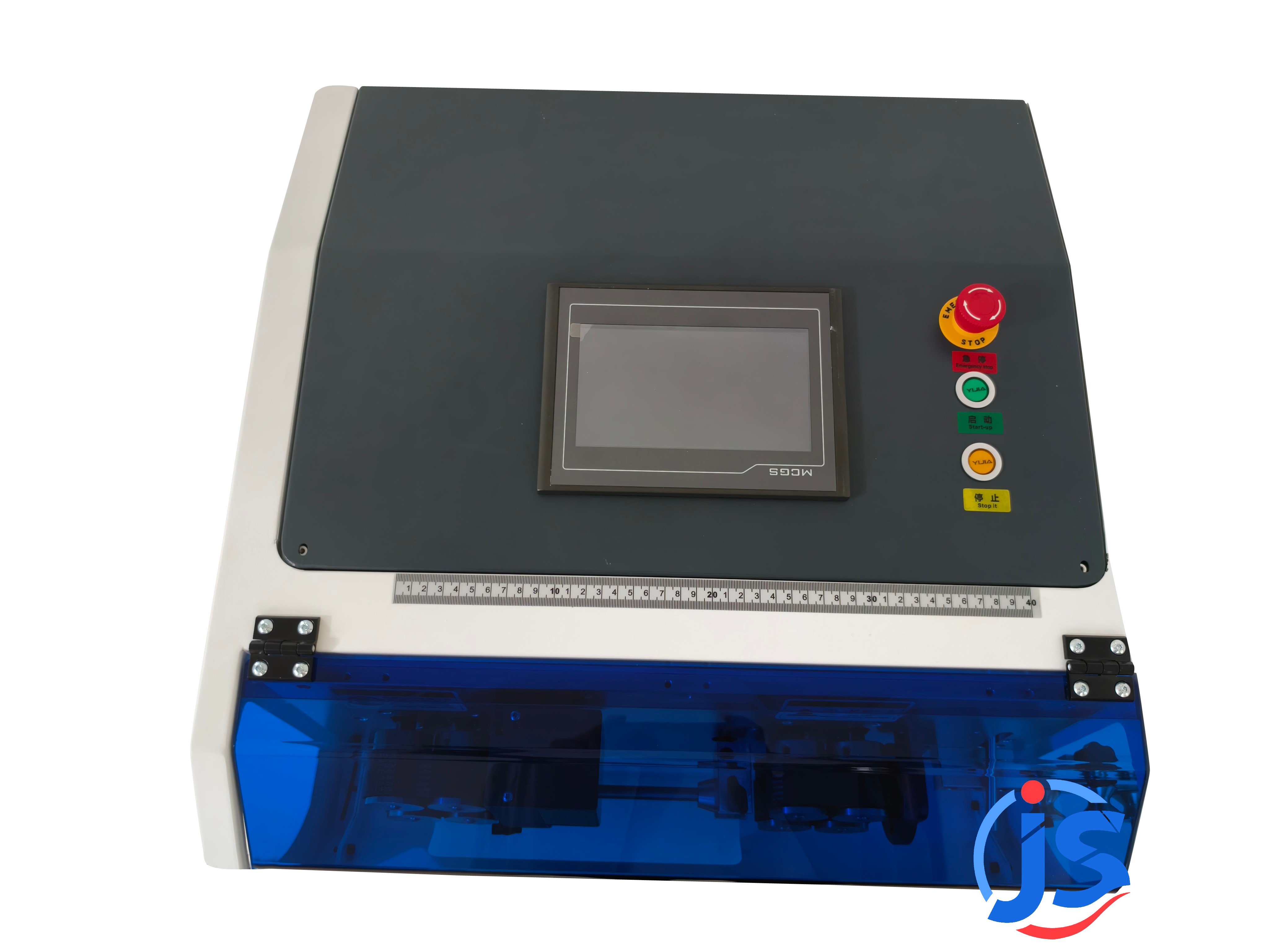 Fully Automatic Small Cable Strip and Cut Machine 1.5mm²-35mm² Wire Size 7 Inch PLC Touch Screen Control