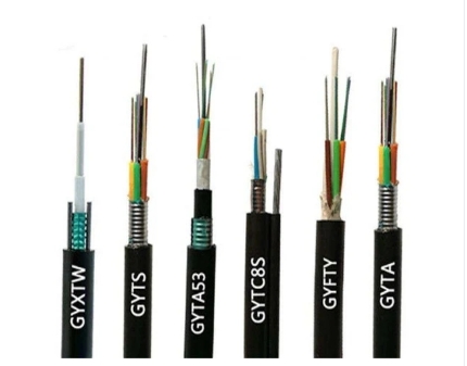 Outdoor Underground Cable GYTA 144 Core Fiber Optical Cable Loose Tube Stranded Armoured