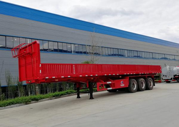 Carga útil 40FT tri Axle Dropside Trailer da aprovação 60T da BV