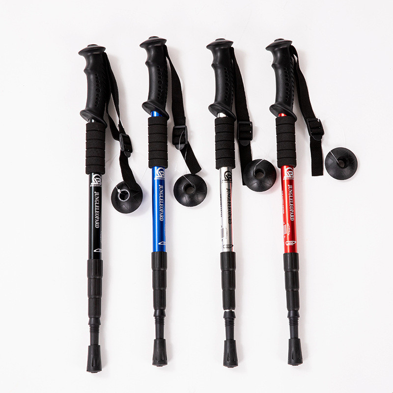 90-135cm Hassle-Free Returns Outdoor Climbing Stick Telescopic Walking Stick for Hiking