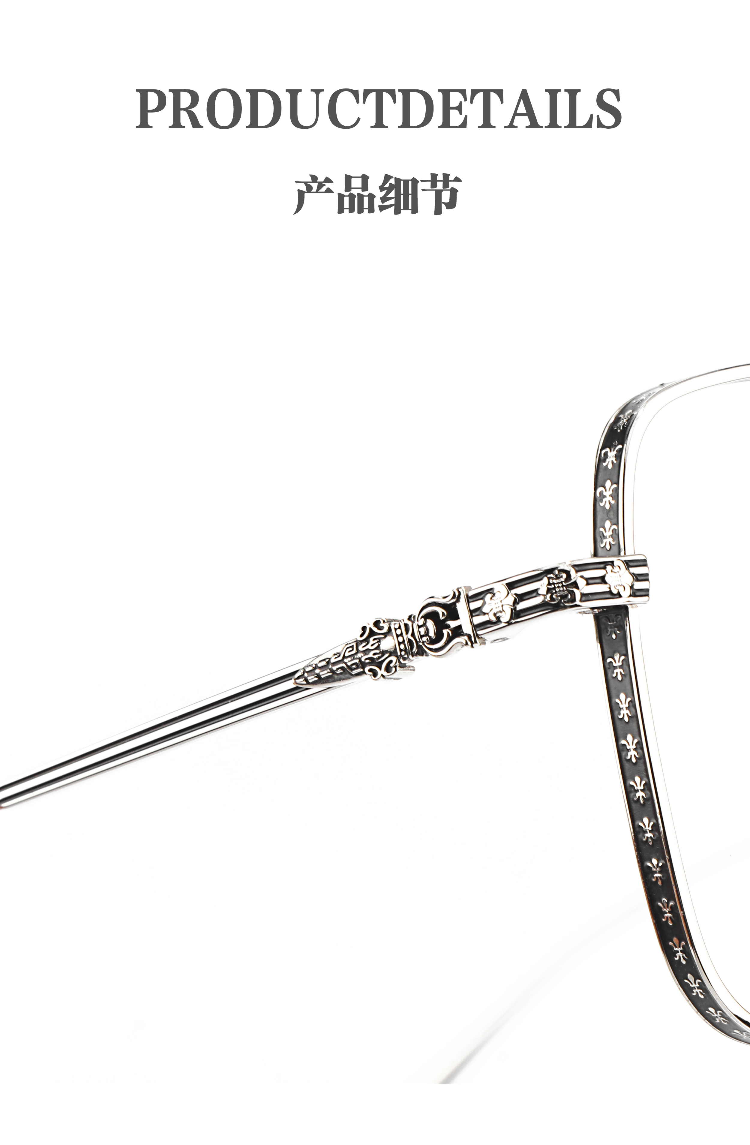 Classic Titanium Optical Prescription Presbyopia Multi Focus Luxury Brand New Style Beautiful Fashion Bling Glasses for Men's