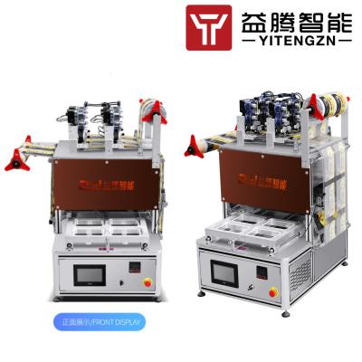 4 pcs Desktop MAP Tray Sealer Machine Foil Tray Sealing Machine For Extending Food Shelf Life
