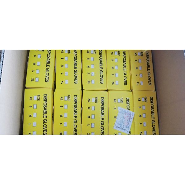 Беспылевые одноразовые голубые нитриловые перчатки для лаборатории очистки пищевых продуктов